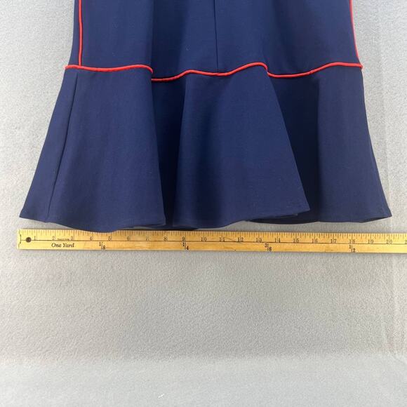 Jianshan Flounce Ruffled Mini Dress Women’s Size Medium Cotton Blend Elegant - Picture 6 of 13